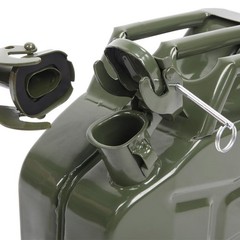 New Durable Fuel Can 10L 0.8mm Steel Gasoline Gas Fuel Tank Military Emergency