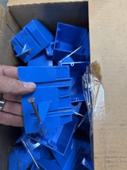 (QTY 50) Carlon B232ACP 2-Gang PVC New Work Outlet Box w/ Nails, 3″ Deep, 32