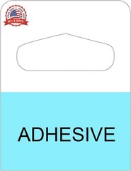 1000PCS 1-1/4″ X 1-5/8″ Slot Hole Self Adhesive Hanging Tabs Heavy Duty Clear Pl