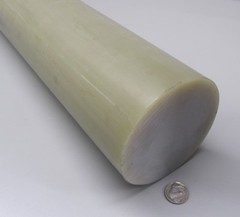Phenolic Micarta Garolite G10FR4 Rods 4.00 Diameter x 12″ Long