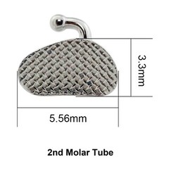 80Pcs Dental Orthodontic Buccal Tube 1st 2nd Molar Tube Roth MBT 022 Bondable 3G