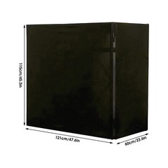 DJ Display Stand Scrim Oxford Cloth Black 47.6 × 23.6 × 45.3 in Straps