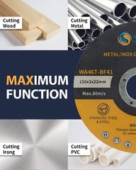 50 Pack Cut Off Wheels 4-1/2″ Metal & Stainless Steel Angle Grinder Cutting Disc