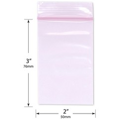 Plymor 2″ x 3″, 2 Mil Anti-Static Zipper Reclosable Plastic Bags