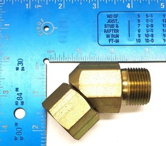 PMI 1″ x 1″ Male/Female 45 Degree Elbow TC12 [Lot of 2] NOS