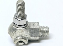 Five NSI HTGE-2/0TN Basket Ground Clamp, 8 SOL to 2/0 STR, Hex, Tin Plated 2-Way