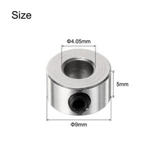 20pcs Set Screw Collars 4.05mm Bore Shaft Collars 9mm OD Drill Stop Collar
