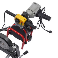 Pipe Fusion Welder 2 Clamps 63-200MM Manual PP PE HDPE Pipe Welding Machine 110V