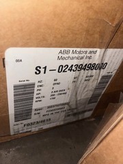 Baldor-Reliance Motor 3 Air Over HP 60 Hz Opao Encl 3 Ph 208-230/460 1750 RPM