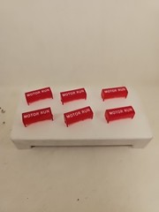 New Lot Of 6 Cutler Hammer E30kg11 E30 Type G Red Motor Run Lens E30k G11