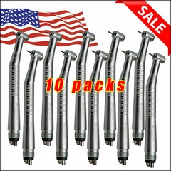 10 Pcs Seasky NSK PANA MAX Style Dental High Speed Turbine Handpiece Push 4Holes