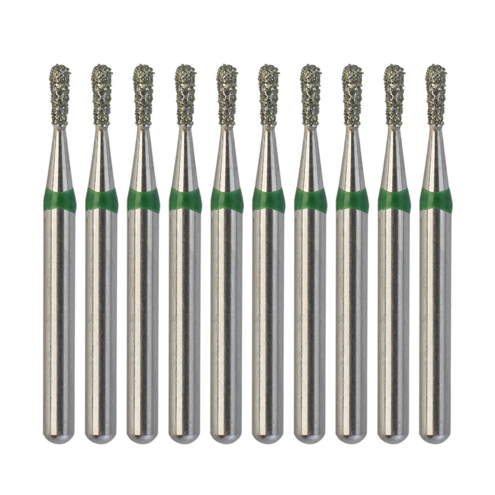 Dental Diamond Burs Pear Shape 830/010C Coarse Grit FG High Speed Burr 10pcs