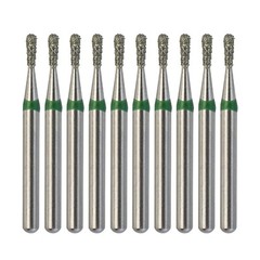Dental Diamond Burs Pear Shape 830/010C Coarse Grit FG High Speed Burr 10pcs