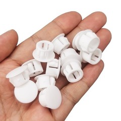 50 Pack 1/2″ Plastic Flush Type Hole Plugs Snap In Locking Hole Tube Screw Caps