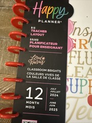 Happy Planner Big Teacher Layout 12 Months