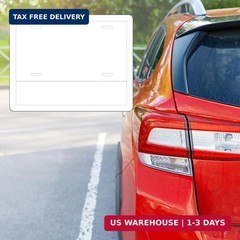 100 Pcs Temporary Paper Tags Blank License Plates 8.5 x 11 Inches Printable Tear