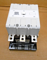 NEW WEG CWM180-22-30E21 IEC MOTOR CONTACTOR 150HP@460V 3 POLE 180 AMP 430-500V
