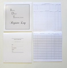 3 NEW BDT LARGE PROFESSIONAL DESK CHECKBOOK TRANSACTION REGISTER TAX RECORD LOG