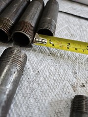 3/4″ Black Iron Pipe Nipples & Couplers Lot – 19 pcs Assorted Lengths (NPT)