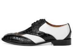Stacy Adams Tristano Bike Toe Lace-Up 9.5 Wide Black/Gray/White