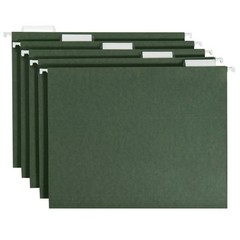 20ct Hanging File Folders Green: Paperboard Core, Organizer, 100 Sheets