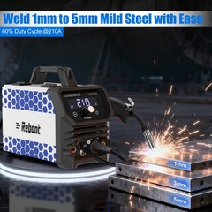 Reboot 210A MIG Welder,4-in-1 120V Welding Machine