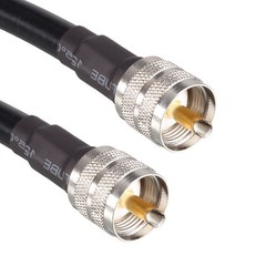 UHF Male PL-259 to UHF Male PL-259,RG213 Coax Jumper Cable 0.6M/2Ft