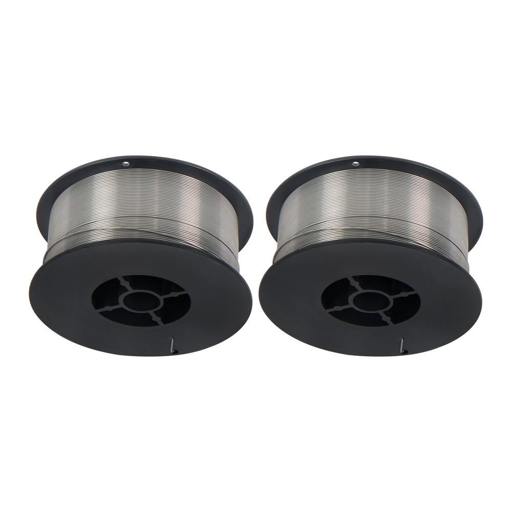 2 Pack E71T-GS 0.030Inch (0.8mm) Gasless Flux Core Welding Wire 2lb Roll