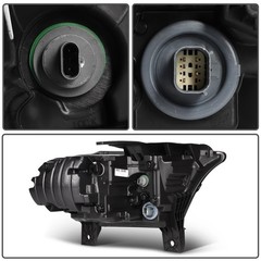 LED Projector Headlight Black Lens For Dodge Durango 2021-2024 Driver 68433779AF
