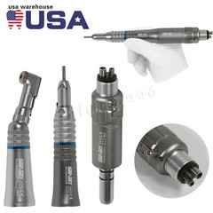 Dental Fiber Optic LED Handpiece Low Speed Straight Contra Angle 4-H Motor UDM