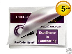 500/pack Prayer Card size Hot Laminating Pouches 5 Mil 2-3/4 x 4-1/2, 2.75 x 4.5