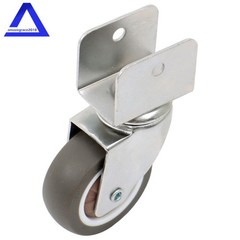 4PCS Heavy Duty U Bracket Shaped 2″ Caster Wheels (2 with brake & 2 without)
