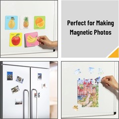 Customizable 8″ x 10″ Adhesive Magnetic Sheets – 4 Pack for Unlimited Creativity