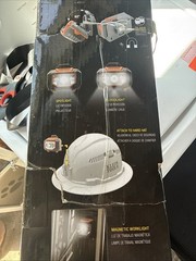 Klein Tools Vented Hard Hat w/ Light 60407R White Type 1 Class C Size 6 1/2-8