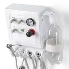 Portable Dental Turbine Unit Weak Suction Work Air Compressor/ Handpiece 2/4Hole