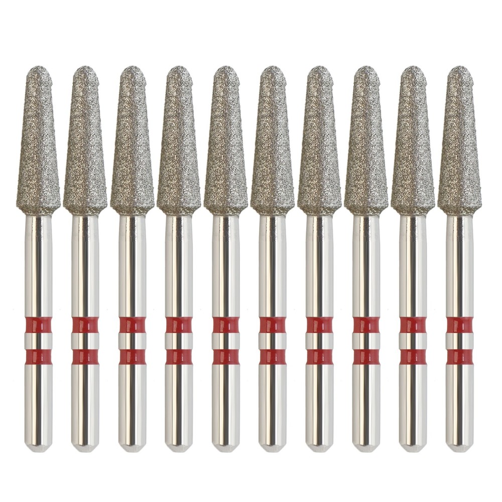 Zirconia Cutting Diamond Burs FG Z856/025F Round End Taper Fine Grit Dental