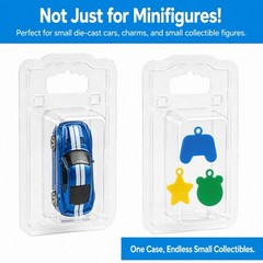 100 Clear Blister Clamshell Cases – 2.5”x1.25” with Hang Holes Secure Display