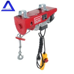 PA200 Mini Electric Hoist 110v 440lbs/200kg 6.6ft/2m Wired Remote Control