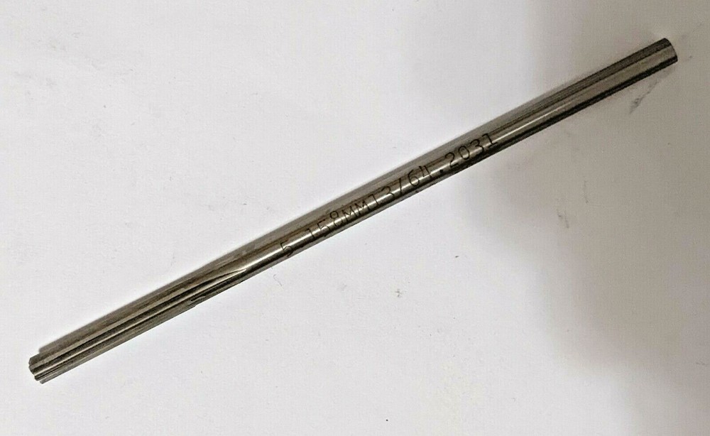 .2031 13/64″ 5.158 mm STRAIGHT FLUTE REAMER [OAL: 5] M42 HSS L-I (QTY:1) USA NOS