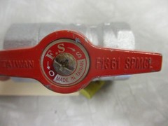 Gas Ball Valve, Quarter Turn 1″ NPT 1/2-psi, Plated Brass, F1361 SPMCL
