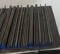 1144 Steel Round Bar Lot – Cold Drawn & Hot Rolled – 40 Pcs, 17.55 lbs