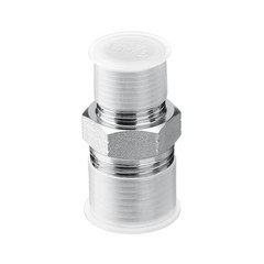 Pack of 10 Hydraulic Adapter Fittings 3/8″ NPTF Male x 1/2″ NPTF Male with Cover