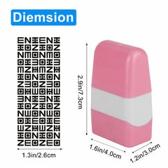 2PCS Identity Theft Protection Roller Stamp Guard ID Privacy Confidential Data