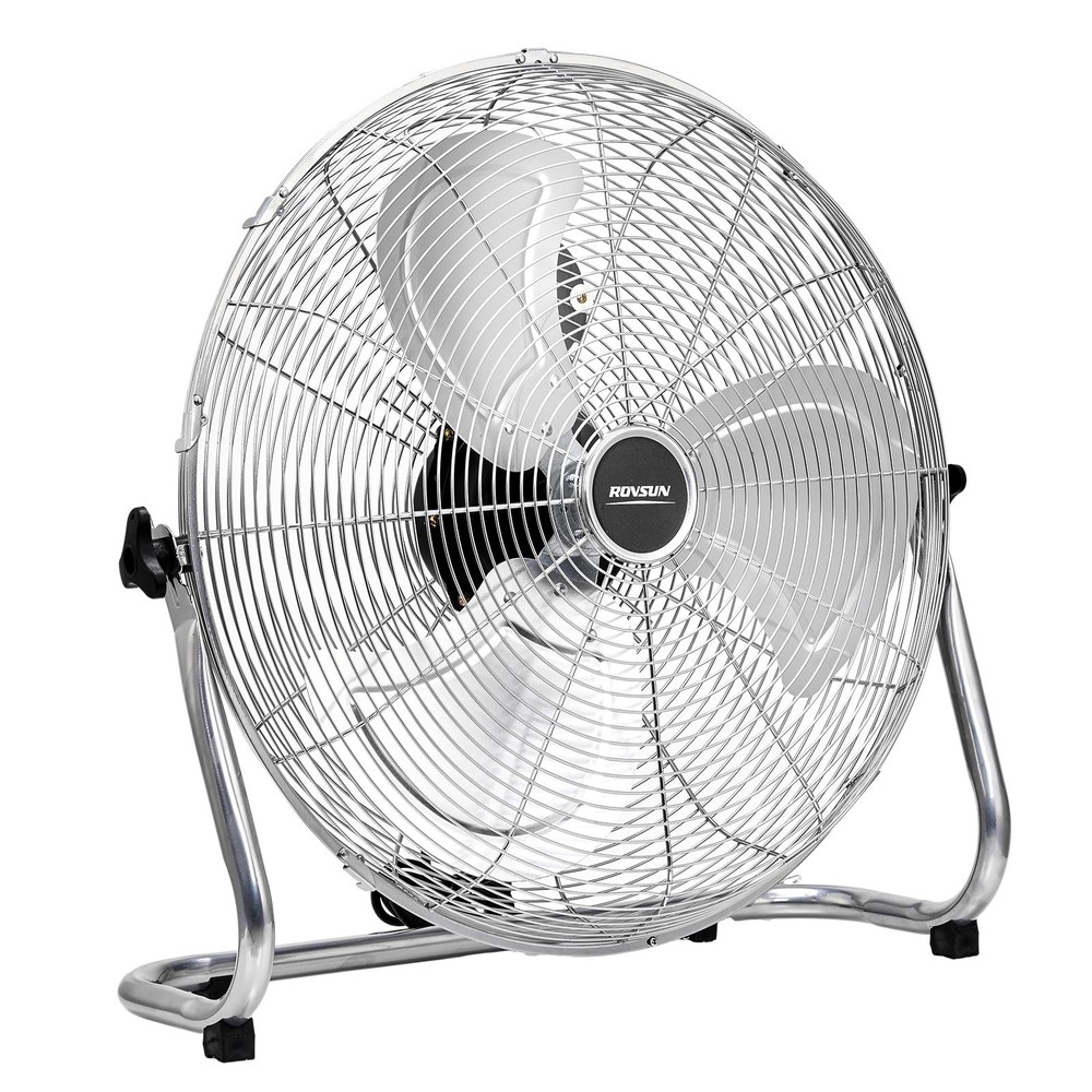 ROVSUN 20 Inch High Velocity Metal Industrial Floor Fan, 3-Speeds for Garage Gym