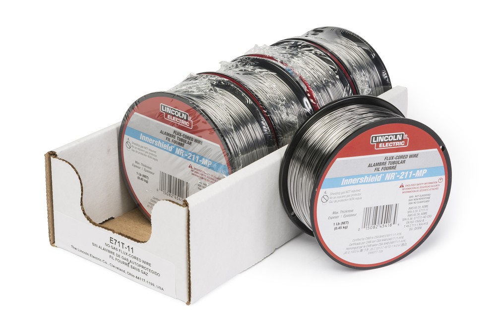 Lincoln NR-211-MP Flux Cored MIG Welding Wire 1 lb. Spool .035 – Box of 5