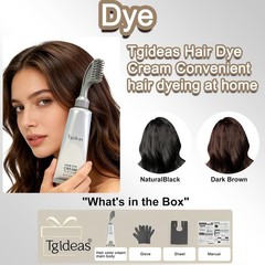 Tgideas Hair Dye Cream Comb with Natural Plant Extract, Root Touch Up Hair Co…