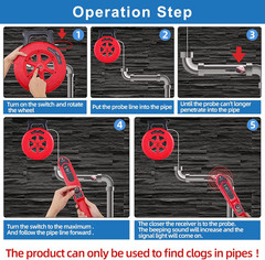 30M Pipe Blockage Detector – Find Metal & PVC Clogs Easily!