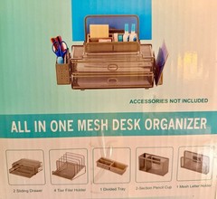 OFFICE DEPOT Mesh Desktop All-In-One Organizer for File Folders, Notepads, …