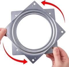 6″ Lazy Susan Turntable 500 LBS pounds Steel Ball Bearing 6 Inch, Silver