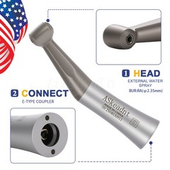 NSK Style Dental Slow Low Speed Contra Angle Handpiece push button RA2.35mm burs